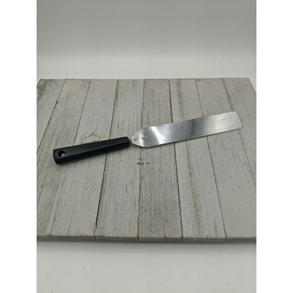 Androck Black Handle Icing Spreader Dessert Spatula 11 1/4" - Picture 1 of 8
